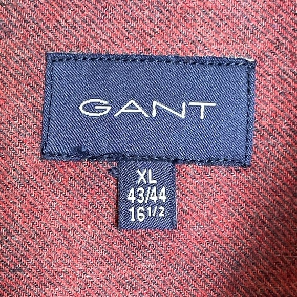 Gant Light Maroon 100% Cotton Button Down Long Sleeve Collared Shirt - Size XL - Picture 6 of 11